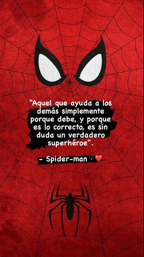 frases de amor de spiderman|milagros de spiderman.